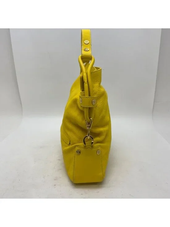 Celine Hand Shoulder Bag Leather Yellow Travel Formal - Picture 13 of 16